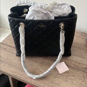 Kate Spade Quilted Black Tote